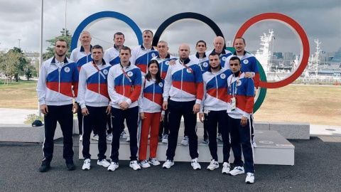 Поветкин, Евгений и Алексей Тищенко, Саитов, Цзю поздравили команду ОКР по боксу с успешным выступлением в Токио