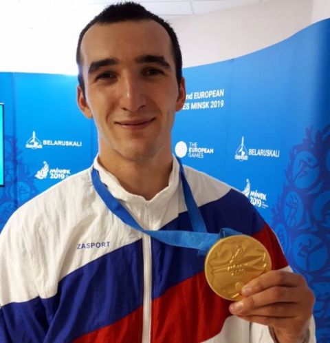 Российский боксер Муслим Гаджимагомедов завоевал золото Европейских игр в Минске