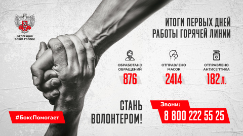 Более 800 обращений поступило в первый день на горячую линию Федерации бокса России