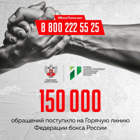 150 тысяч обращений поступило на горячую линию Федерации бокса России