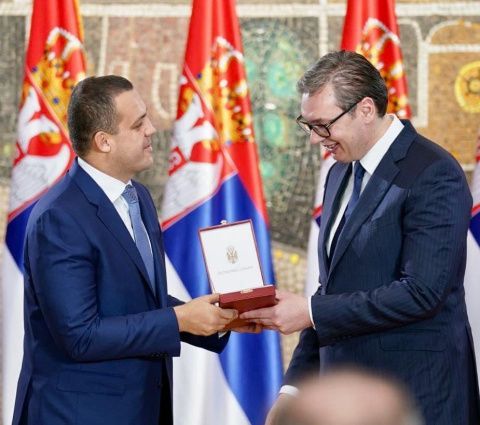 Президент IBA Умар Кремлёв получил почетную премию от президента Сербии Александра Вучича