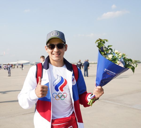 В Москве торжественно встретили вернувшуюся с Олимпиады в Токио сборную России 